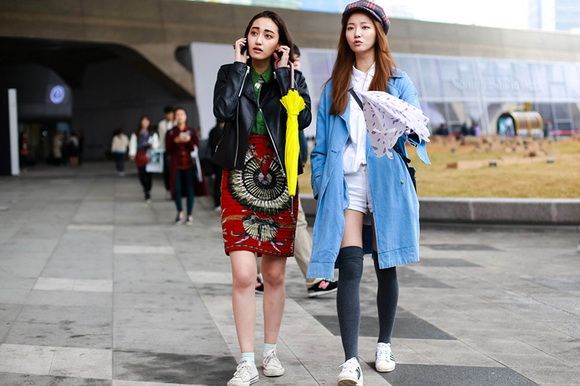 首尔时装周场外街拍 感受亚洲破格时尚风