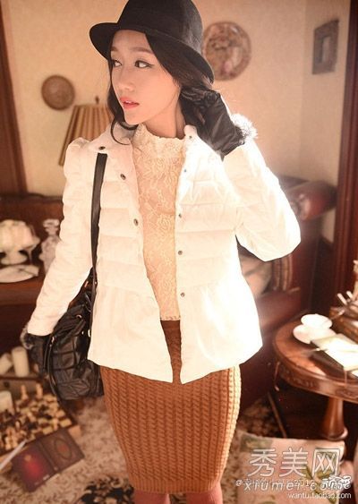 羽绒服巧搭显瘦不冻人